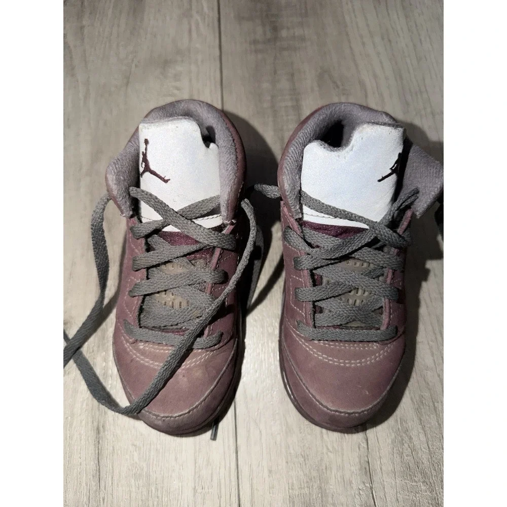Jordan 5 Burgundy Toddler Size‎ 9c FN4238-600 Air Jordan Retro Baby Child TD